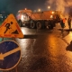 Омские дорожники ремонтируют магистрали по ночам
