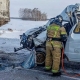 В Омской области столкнулись грузовик и микроавтобус