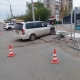 В омских Нефтяниках столкнулись японские авто и мотоцикл