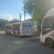 Два пассажирских автобуса столкнулись в Омске