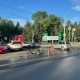 В Омске у Агарного университета мотоцикл столкнулся с легковушкой