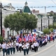 Через центр Омска прошел парад спортсменов