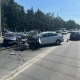 В Омске возле Старозагородной рощи на встречке столкнулись иномарки — четверо пострадало